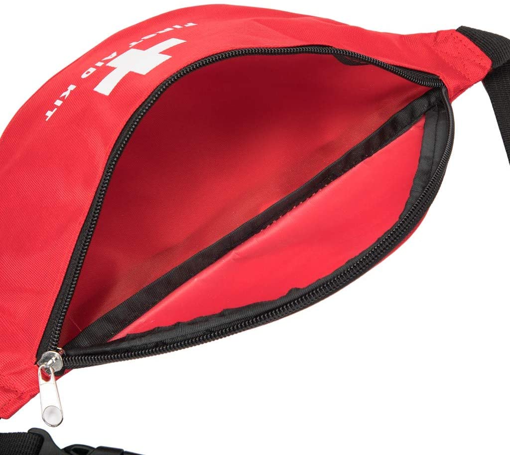 Tas P3K Kosong Pinggang Merah Olahraga Perjalanan