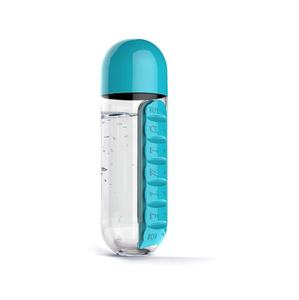Botol Kotak Pil Mingguan Portabel Luar Ruangan untuk Perjalanan